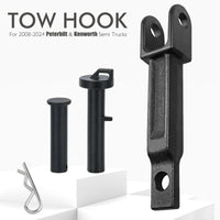 A20-6014 Single Tow Hook with Pull Pin Frame Pin for Peterbilt/Kenworth Truck Accessory