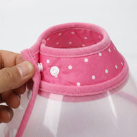 Pet Cone for Dogs and Cats, Transparent Rigid Dog Cone and Cat Cone, Pet Recovery Tool to Prevent Licking After Surgery, Grooming Cone