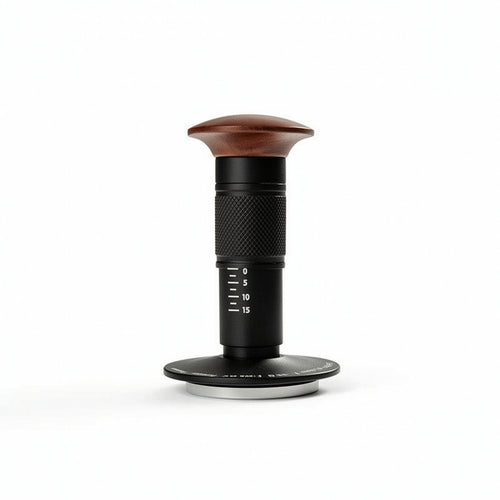 Coffee Tamper with Pressure Scale Consistent Coffee Tamper Knurled for Espresso Lovers, Baristas