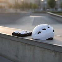 Skating Helmet with Knee Pads, Elbow Pads, and Wrist Guards Vented Helmet with Wrist Guards Shock-Absorbing Gear Set for Scootering
