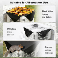 Outdoor Air Conditioner Cover - Thickened, Breathable, Snow and Leaf Protection