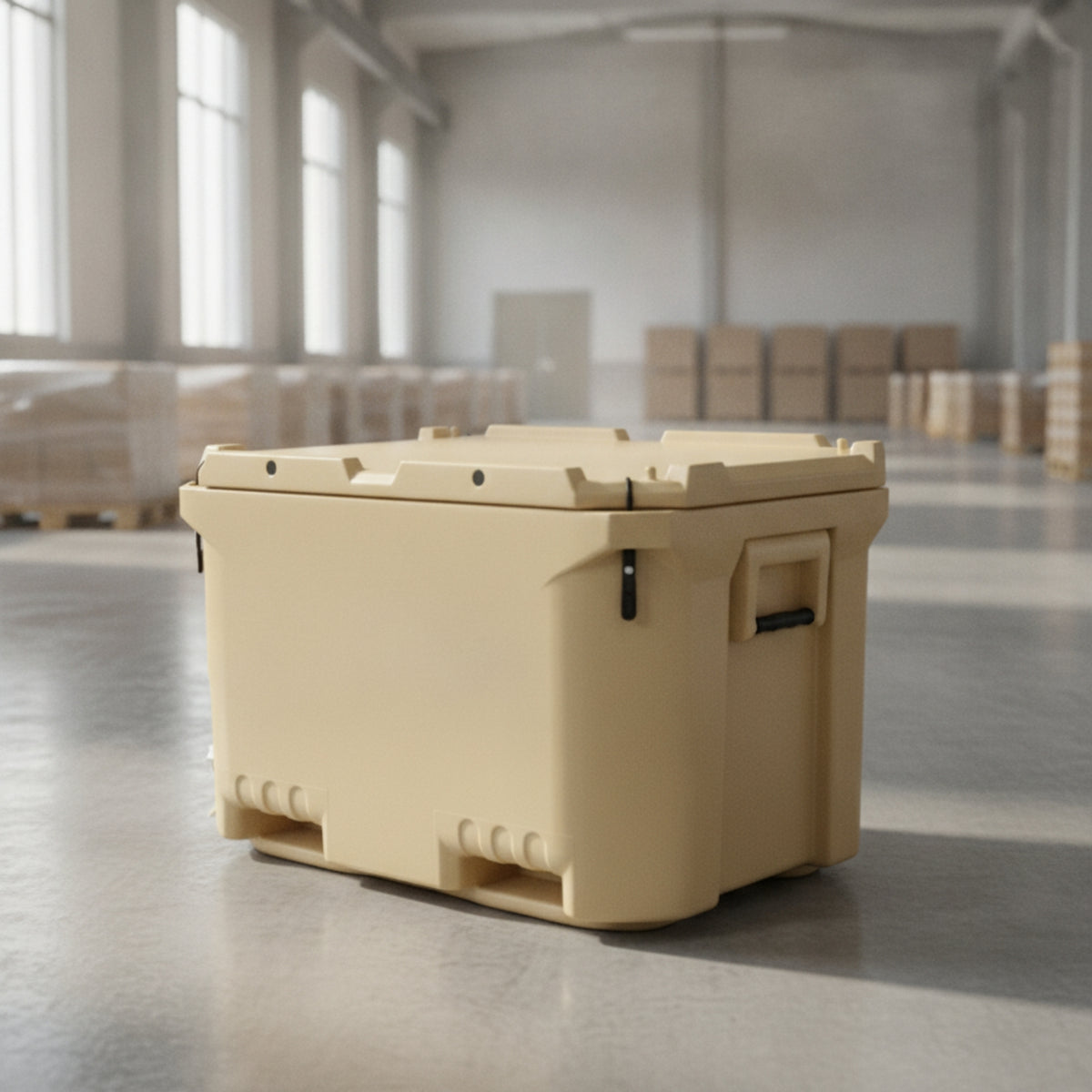 Seafood Storage Box Large-Capacity Insulated Transport Box Molded for Commercial Fishers, Fish Markets