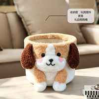 Creative Flower Dog Storage Basket Desktop Organizer