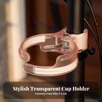 Quick Release Bike Cup Holder Anti-Slip Grip Bike Cup Holder Easy Installation for Cyclists, Commuters, Commuting, City Riding, Travel