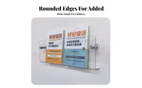 drillcomplimentary Installation Clear surfacemounted shelf Transparent Design Clear surfacemounted shelf Front-Facing Book Display wall surface-mounted storage areaSaving for Children, Collectors, Hallmethod, play area, Nursery, Living Room