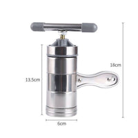 Stainless Steel Pasta Machine Food Grade Material Hand Crank Pasta Press 5 Dies