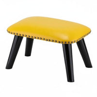 Studded Padded Stool American Aesthetic Small Bench Sturdy Legs for Children