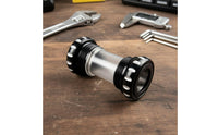 Hollow Shaft Threaded Bottom Bracket Sealed Bearing BB30 Bottom Bracket Precision Machined Bike Crank Axle Easy to Install for Road Cycling, Mountain Biking