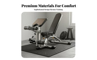 Heavy Duty Construction Adjustable Weight Bench Stable Structure Foldable Fitness Bench Comfortable Padded Cushion Strength Training Equipment Non-Slip Rubber Feet for Bodybuilders, Beginners, Professionals, Indoor, Garage