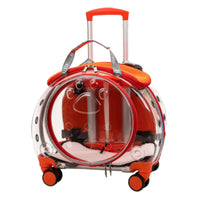Pet Carrier with Wheels Hard Shell Cat Carrier with Wheels Ventilated for Cats, Small Dogs