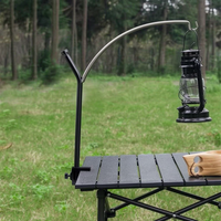 Outdoor Camping Light Stand IGT Table Curved Lamp Holder Aluminum Alloy Portable Light Pole Picnic Stall Lamp Bracket