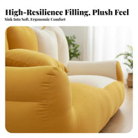 2-Seater Frameless Sofa Comfortable Indoor Seating Ergonomic Ergonomic Cushioning SkinComfortable for Apartment Dwellers