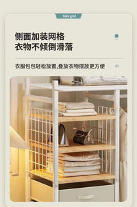 衣柜家用卧室简易衣橱出租房用结实耐用收纳柜经济型组装金属衣柜
