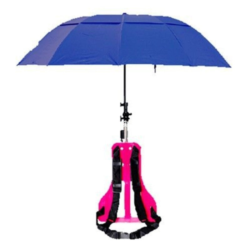 Backpack-Style Folding Umbrella with Hands-Free Shoulder Straps