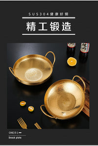 韩式不锈钢海鲜锅龙虾盘干锅锅仔酒吧鼎香辣锅子酒精小火锅部队锅
