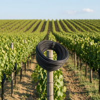 High-Strength Plastic Steel Wire for Vineyard Trellis, Shade Net Support, Greenhouse, Passion Fruit Climbing Vines