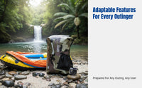 Waterproof Outdoor Backpack, Lightweight Hiking Double Shoulder Bag, Unisex for Trekking, Rafting, Surfing, Diving