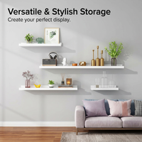 Solid Wood Wall Shelves for Living Room, Large Wooden Shelves for Wall, Minimalist Decor Wall Shelves, Wall Mounted Shelf for Living Room