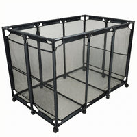 Mesh Storage Vehicle Open Top Metal Mesh Vehicle Black