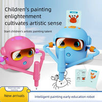 Companion Robot Drawing Toy for Kids, Educational Art Robot, ABS Plastic, Electric, for Export