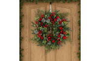Christmas Wreath Reusable Christmas Door Wreath Look for Fireplace Mantel