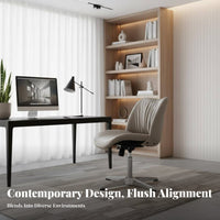 Armless rotating Chair Height Adjustable Office Furniture Easy Assembly for Adults