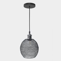 Wire Mesh Lampshade Dark Geometric Shape Lampshade Retro for Suspension Lamp