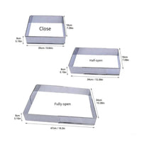 Rectangular Mousse Frame Retractable Square Mousse Frame Easy to Clean