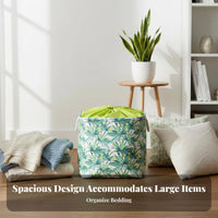 Collapsible Drawstring Bin Large Capacity Collapsible Washing Tote Foldable