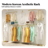 Retail Clothing Display Stand Floor Standing Clothes Rack Heavy Duty Boutique Display Rack Garment Organizer Featuring Metal Structure Suitable for Retailers Fitting Room Showroom