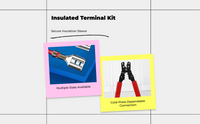 Copper Spade Terminal Crimp, Insulated Quick Disconnect