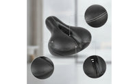 Hollow Bike Saddle with Wrench Carbon-Texture Balance Bike Seat Widened Wide Cycle Seat Ventilation for Children, Kids