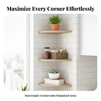 Fan-Shaped Corner Shelf toolwithout cost installation surfaceMounted Rack for Living Room