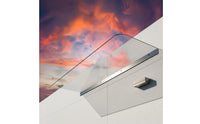 High Clarity Invisible Awning Silent Bracketless Rain Shelter Weatherproof Frameless Door Cover Heavy Duty for Balcony, Patio