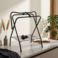 Folding Saddle Rack Foldable Folding Saddle Stand Easy to Storage for Tack Room