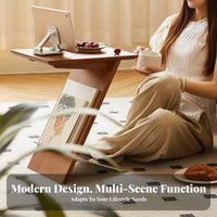 Magazine Holder Table Minimalist Aesthetic Z-Shaped Magazine Table Space-Saving
