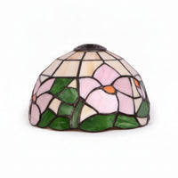Stained Glass Lampshade Colored Glass Dome Light Shade with Metal Fitter Pendant Lamp Shade Artisan Mosaic Handcrafted Style Suitable for Dining Room Studio Lounge Home Use