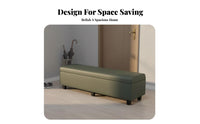 Space-Saving Design Upholstered Shoe Changing Stool Multi-Purpose Cushioned Entryway Stool Sturdy Construction Storage Bench High-Density Foam Cushion for Apartment Dwellers, Families, Homeowners, Mudroom, Hallway, Walk-in Closet, Living Room