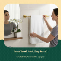 Rustproof bronze double towel rack
