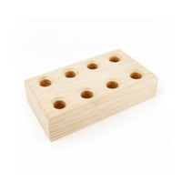 Wooden Organizer Multi-Hole Wooden Holder Compact for Craft Room
