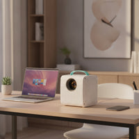 Portable Mini Display Device Compact Cube Display Device for Movie Nights, Bedroom