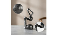 Abstract Art Sculpture Moody Resin Statue Unique for Entryway, Shelf, Homeowners