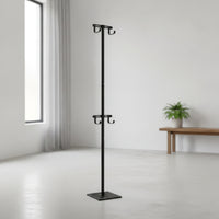 Double-Hook Vertical Bike Rack with Hooks Adjustable Vertical Bike Rack Heavy-Duty Cycle Floor Stand Indoor for Cyclists