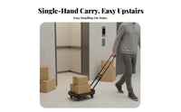 Foldable Platform Trolley Lightweight Foldable Push Trolley Compact Storage
