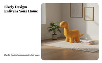 Dinosaur Footstool Stable and Sturdy Dinosaur-Shaped Ottoman Multi-Functional