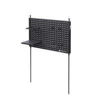 Camping Rack with Hooks Black Pegboard with Hooks Space-Saving Pegboard Rack for Outdoor Enthusiasts