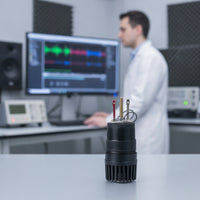 Dynamic Audio Transducer Capsule Unidirectional Dynamic Audio Transducer Cardioid Mic Capsule with Connection Wire Wires for Audio Technicians
