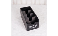 Wooden Desktop Storage Box Compartmented Open-Top Packet Organizer Vintage Wooden Compartment Box for Table