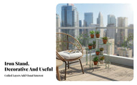 Tiered Corner Stand European design 4-Tier Corner Plant Shelf indoor/outdoor Use Space-Saving for Homeowners