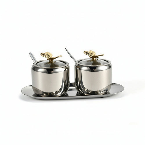 Seasoning Organizer Box with Tray Reusable for Dining Table